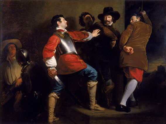 Arrest of Guy Fawkes, 1605, November 5 (Henry Perronet Briggs) (1793-1844) Laing Art Gallery,  Newcastle-upon-Tyne,	  B8115 